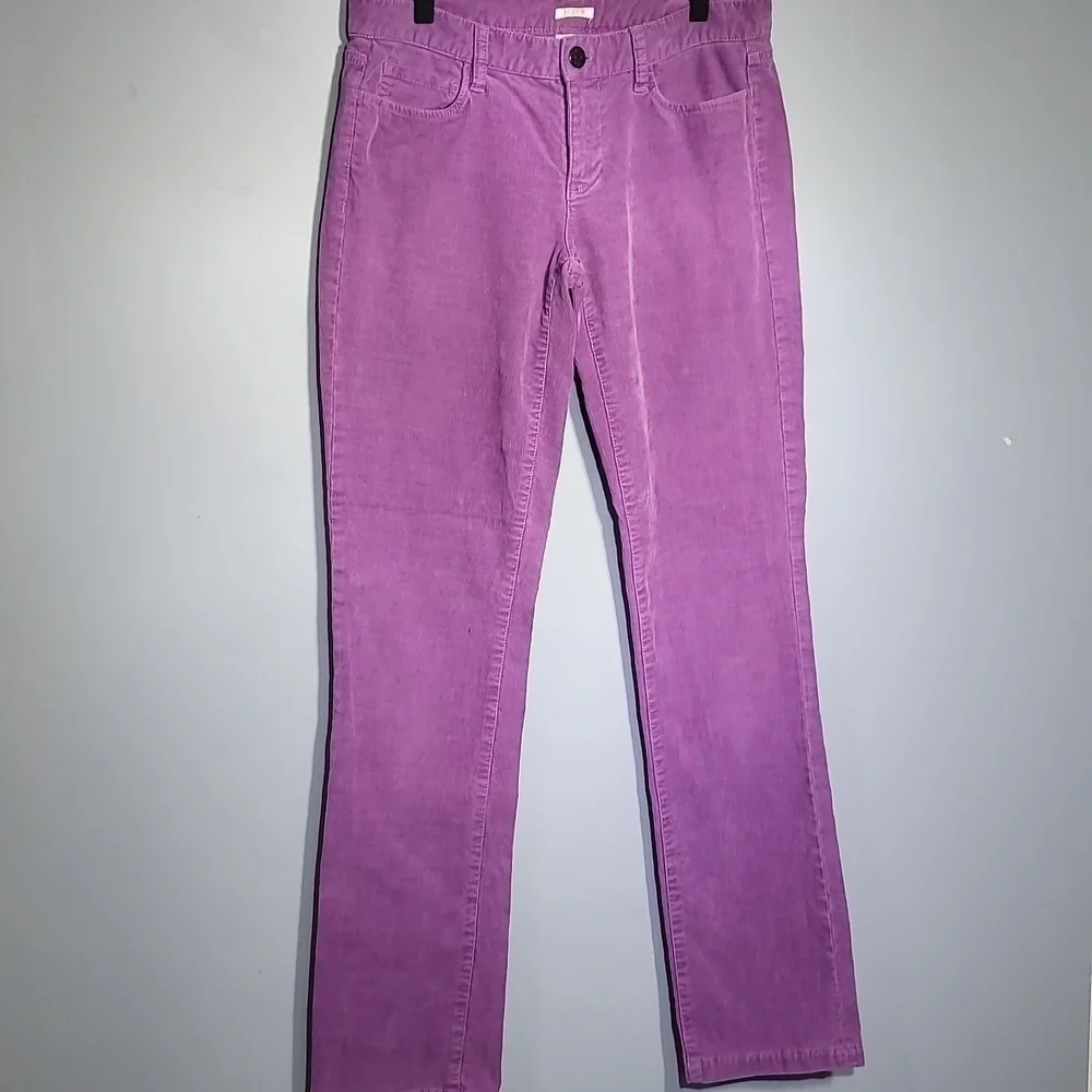 J. CREW Matchstick Lavender Pastel Goth Aesthetic Corduroy Straight Leg Pants